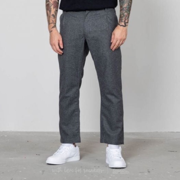 Comme des Garcons Shirt Boys Gray Lightweight Straight Leg Wool Blend Pants sz S